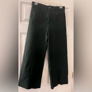 Anthropologie Courtney Cropped Wide Leg Pant